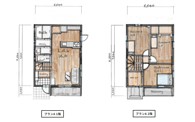 過ごしやすさを重視したコンパクトなRC住宅｜3LDK 合計面積85.06㎡（25.73坪）